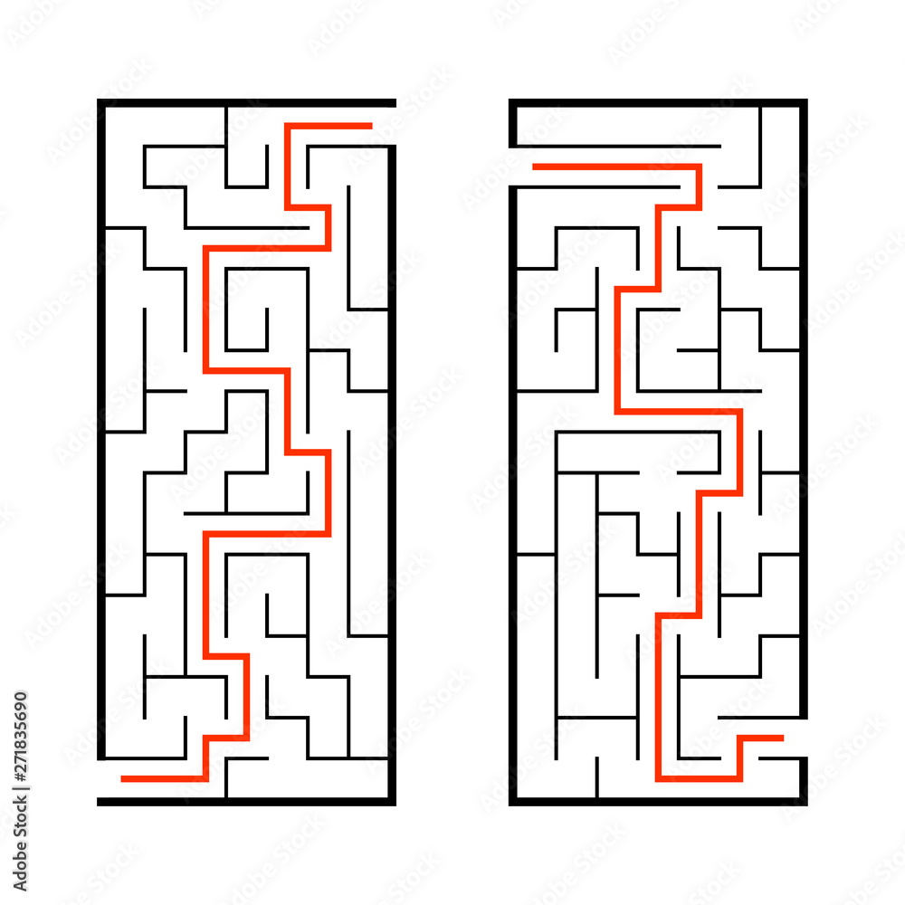 A set of mazes. Game for kids. Puzzle for children. Labyrinth conundrum. Find the right path. Vector illustration. A set of mazes. Game for kids. Puzzle for children. Labyrinth conundrum. Find the right path. Vector illustration.