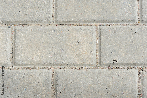 Gray paving slabs texture close up. Paving slabs background