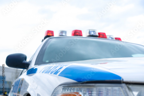 Moscow, Russia - May, 4, 2019: image of a police car