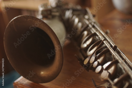 Photography old saxophone tenor