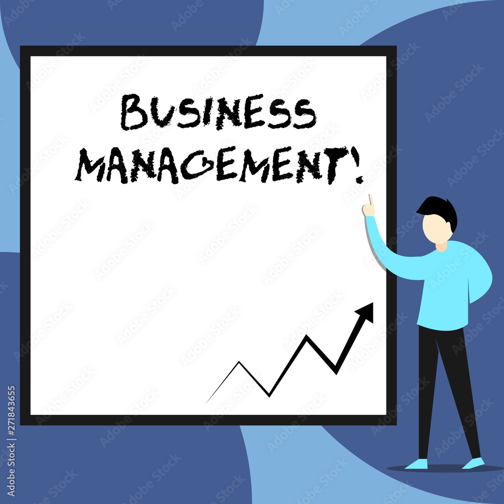 Word writing text Business Management. Business photo showcasing Overseeing Supervising Coordinating Business Operations View young man standing pointing up blank rectangle Geometric background Word writing text Business Management. Business photo showcasing Overseeing Supervising Coordinating Business Operations View young man standing pointing up blank rectangle Geometric background