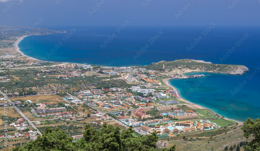 Faliraki Beach. Greece,  Island,  Rhodes,  South Aegean