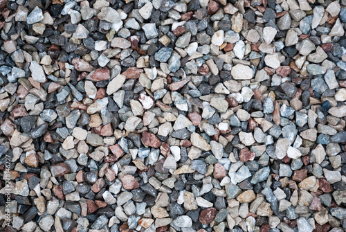 Granite gravel texture for design. Colorful seamless stone texture