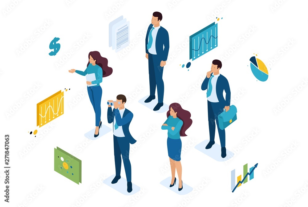 Isometric We are looking for professionals for our team, recruiting concept. Concept for web design Isometric We are looking for professionals for our team, recruiting concept. Concept for web design