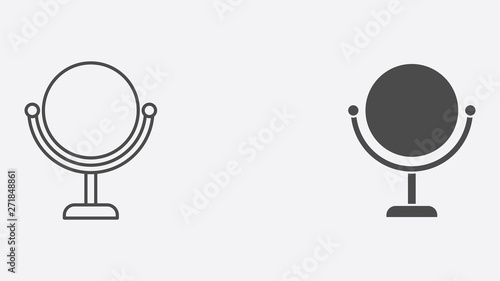 Mirror vector icon sign symbol