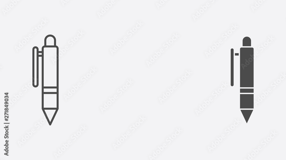 Fototapeta premium Pen vector icon sign symbol