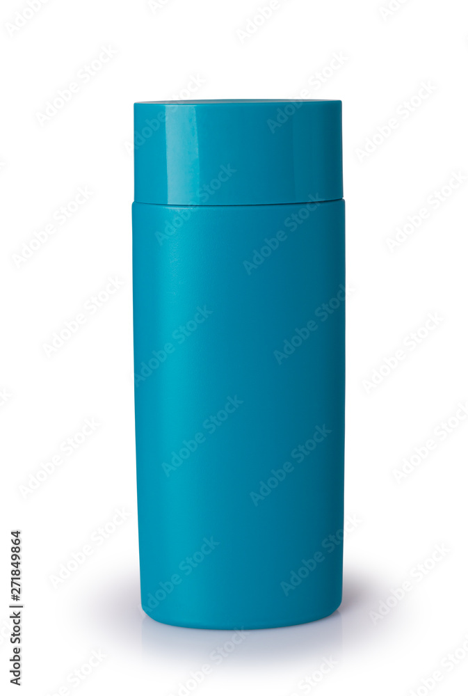 Plastic container for cosmetics isolated on white background. Plastic container for cosmetics isolated on white background.