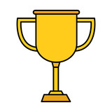trophy cup award isolated icon