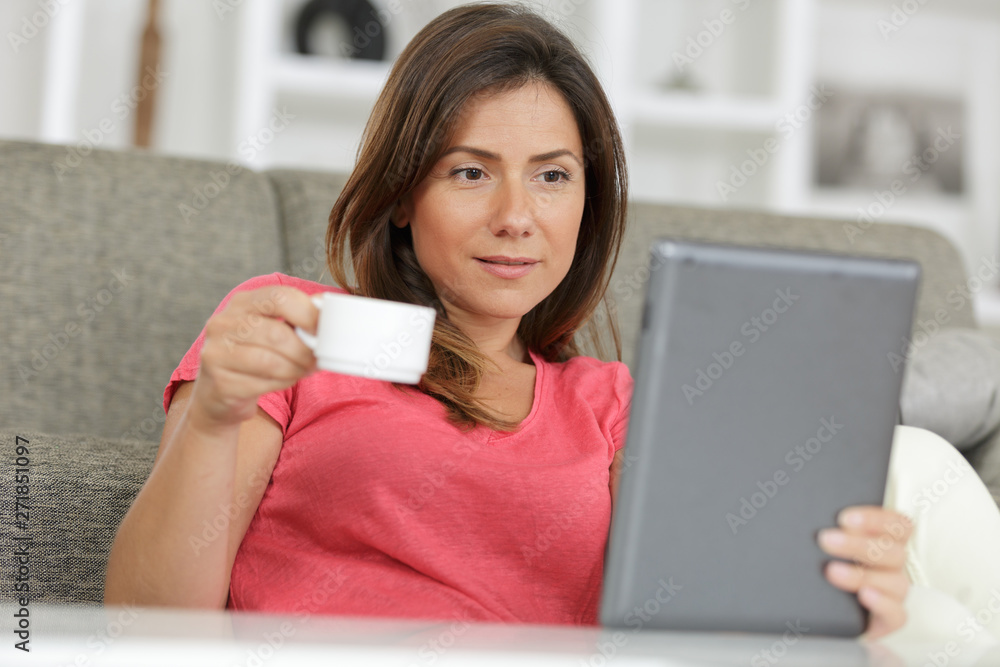 portrait of beautiful woman with digital tablet portrait of beautiful woman with digital tablet