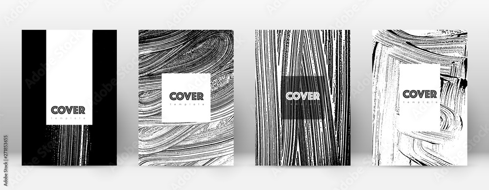 Fototapeta premium Cover page design template. Hipster brochure layou