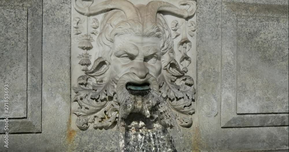 The Rebecca fountain in the city of Zurich, Switzerland. The fountain was created in 1880, initially it was owned privately, donated to the city of Zurich later and installed on Bahnhofstrasse street. The Rebecca fountain in the city of Zurich, Switzerland. The fountain was created in 1880, initially it was owned privately, donated to the city of Zurich later and installed on Bahnhofstrasse street.