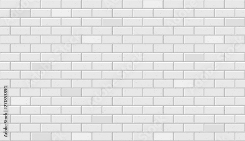 White spotted brick wall texture and background for text. Vector illustration