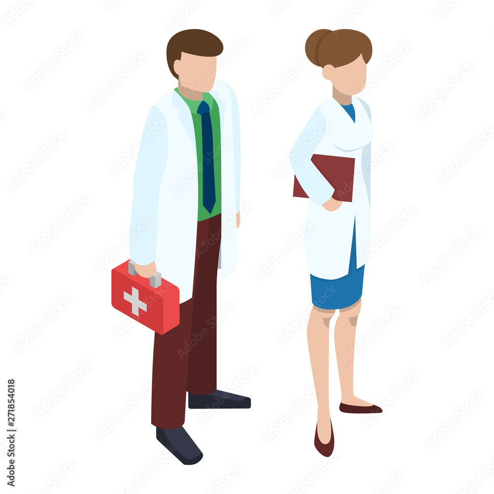 Obraz premium Ambulance vector doctor character ambulance car and pharmacy medicine drugs pills illustration medicatio first-aid isometric set of medical treatment healthcare signs isolated on white background