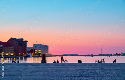 ?openhagen at night. Denmark photo