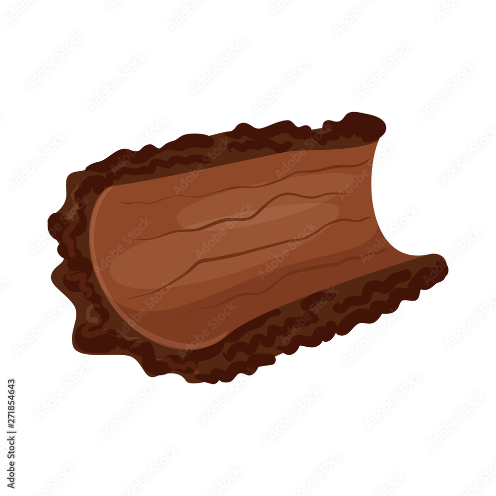 Vector design of bark and piece sign. Collection of bark and lumber stock symbol for web. Vector design of bark and piece sign. Collection of bark and lumber stock symbol for web.