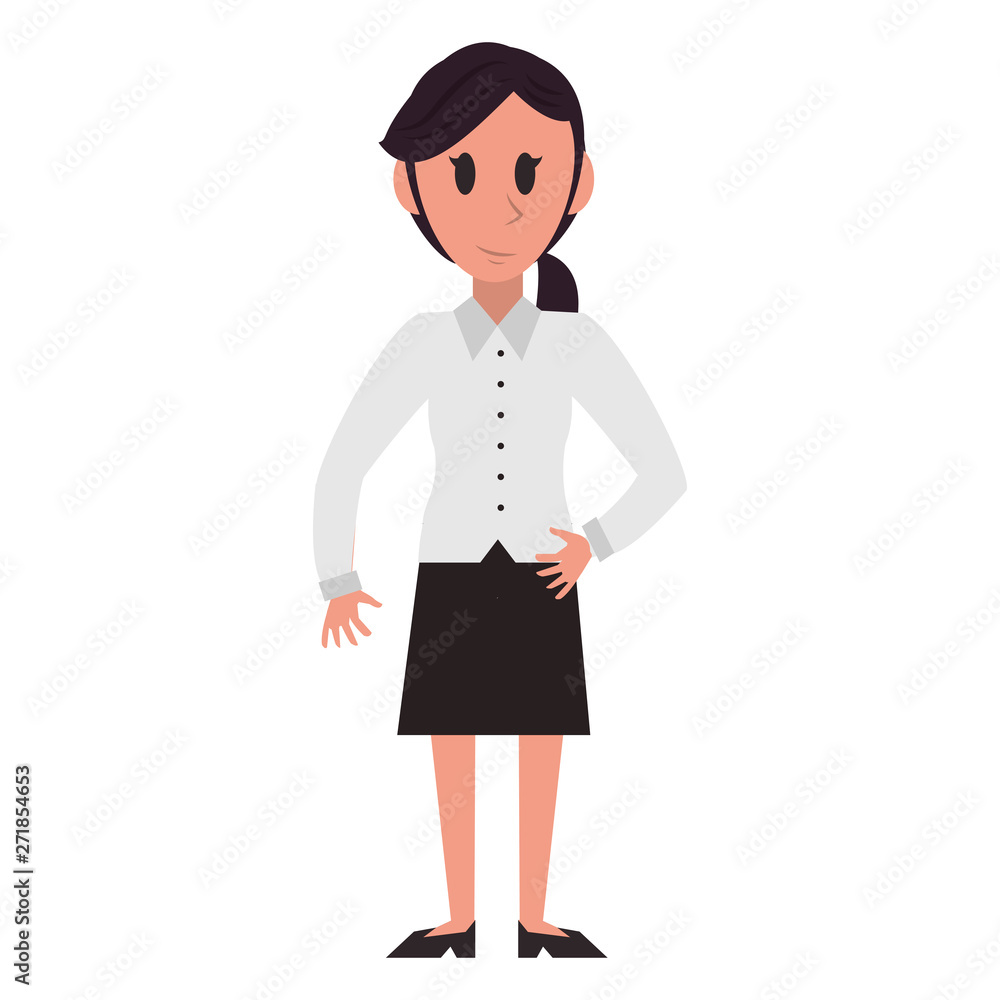 Executive businesswoman character cartoon Executive businesswoman character cartoon