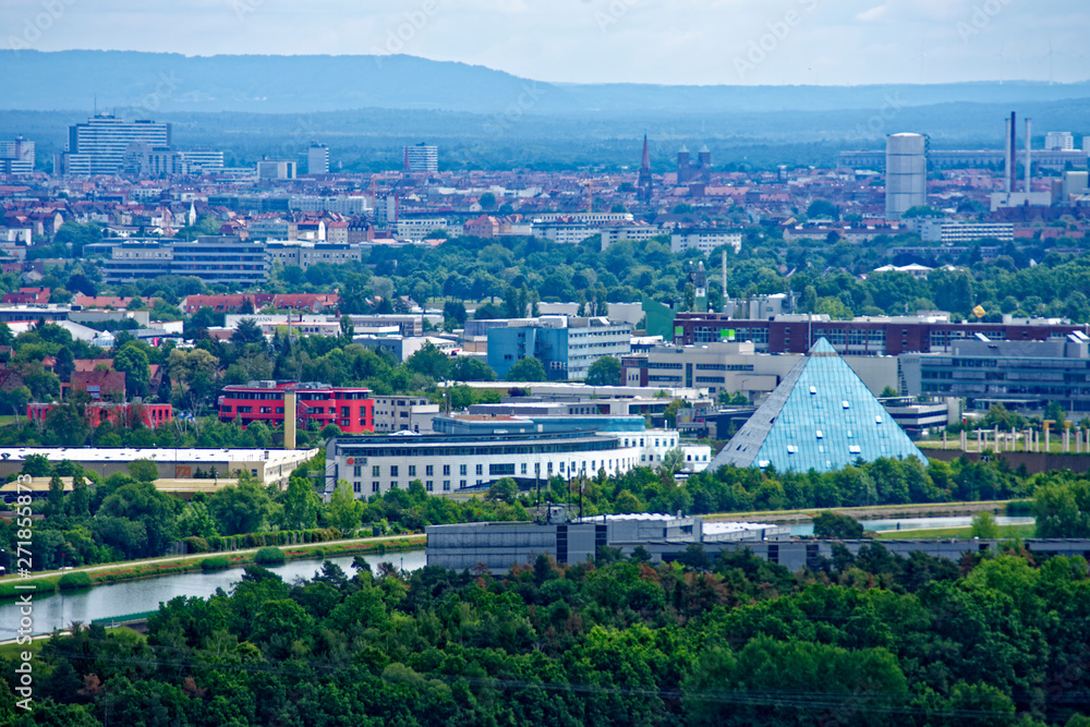 beautiful views of Nuremberg and its surroundings from the old tower