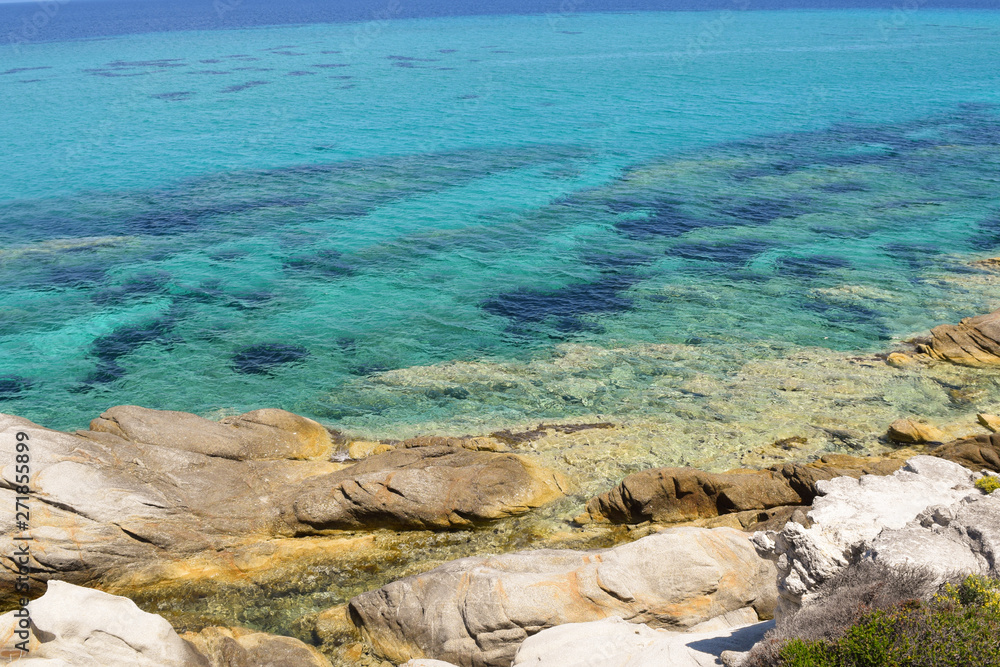 Obraz premium Greece. Destination, enjoyment halkidiki Kavourotripes Beach.