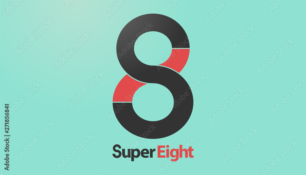 Number 8 vector logo Number 8 vector logo