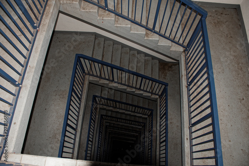 stairs inside the old observation tower