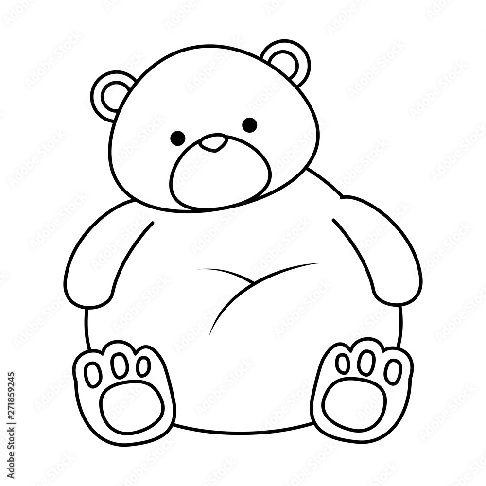 Obraz premium cute little bear teddy toy