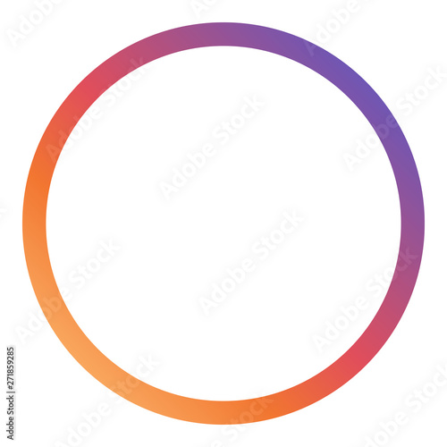 Social Media Icon Frame - Simple element illustration with gradient