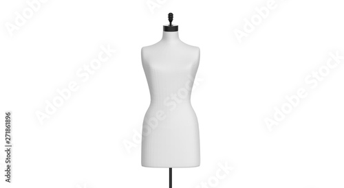 Mannequin isolated on White 3D Rendering