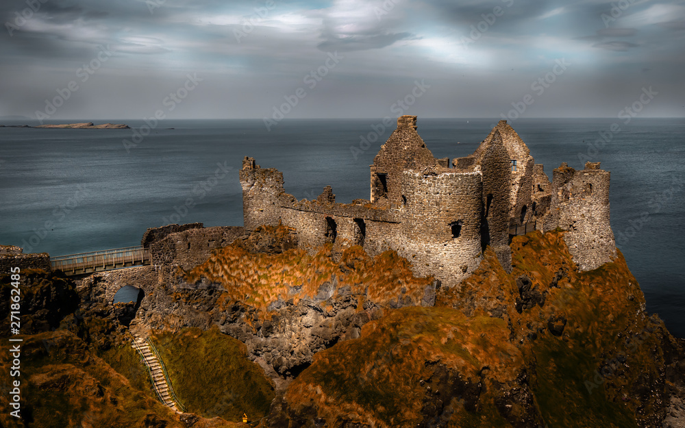 Fototapeta premium Dunluce Castle in Northern Ireland - Fine Art Photography