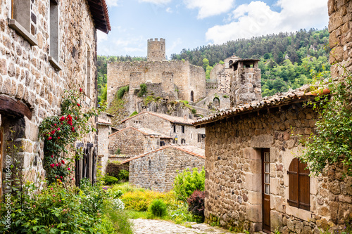 Village and castle of Saint-André-de-Chalencon in France