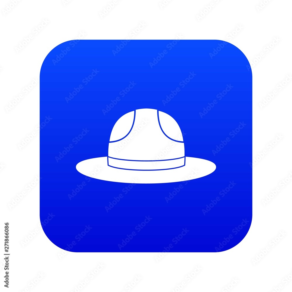 Canadian hat icon digital blue for any design isolated on white vector illustration Canadian hat icon digital blue for any design isolated on white vector illustration