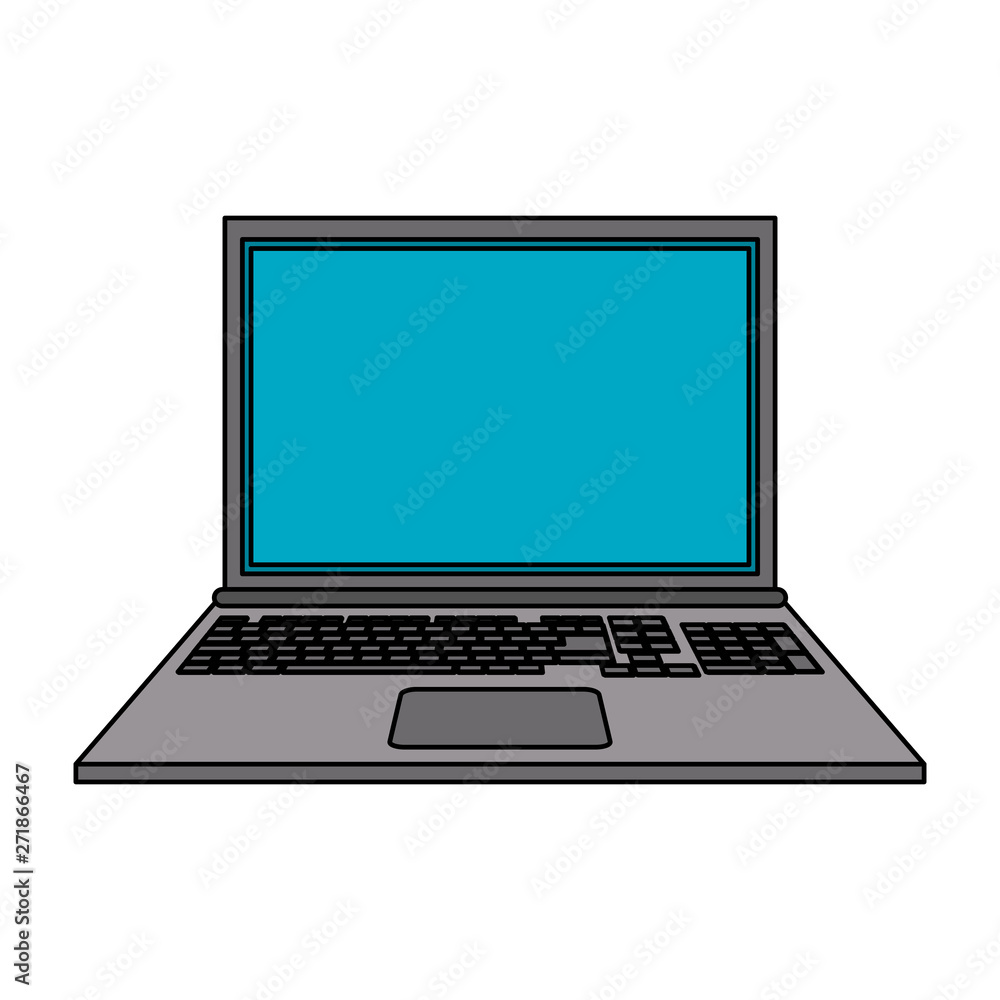 Computer laptop technology isolated symbol Computer laptop technology isolated symbol
