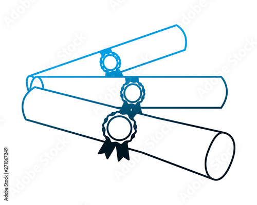 graduation school certificate rolls medals