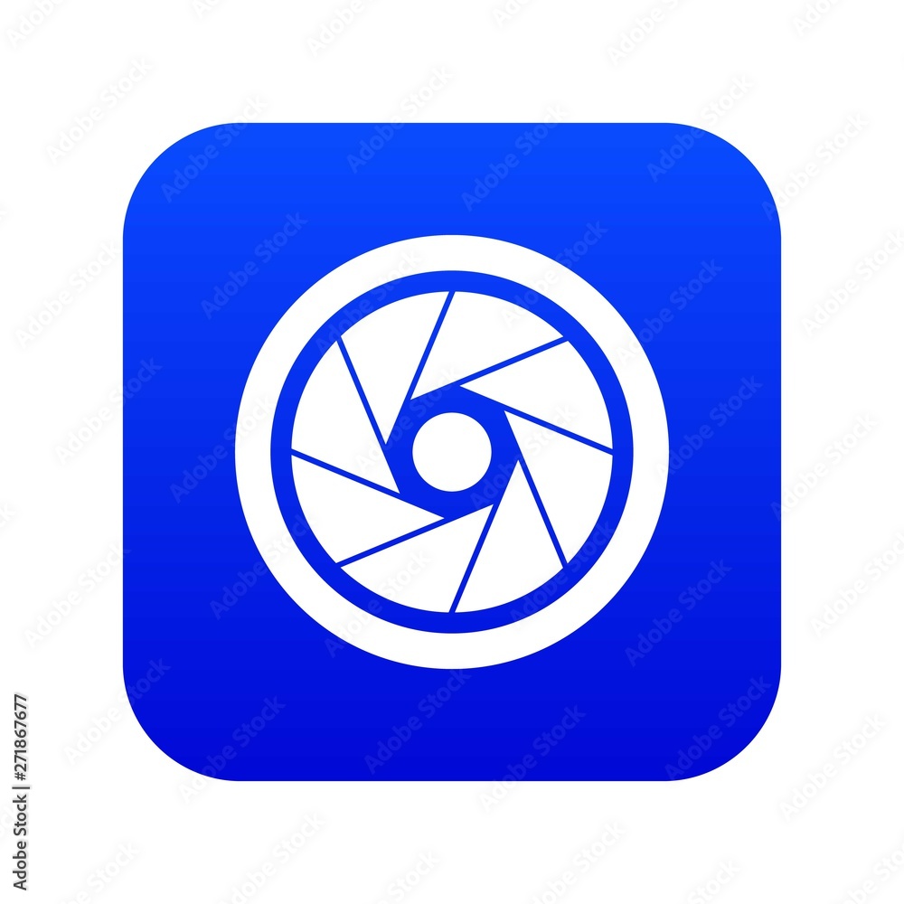 Small objective icon digital blue for any design isolated on white vector illustration Small objective icon digital blue for any design isolated on white vector illustration