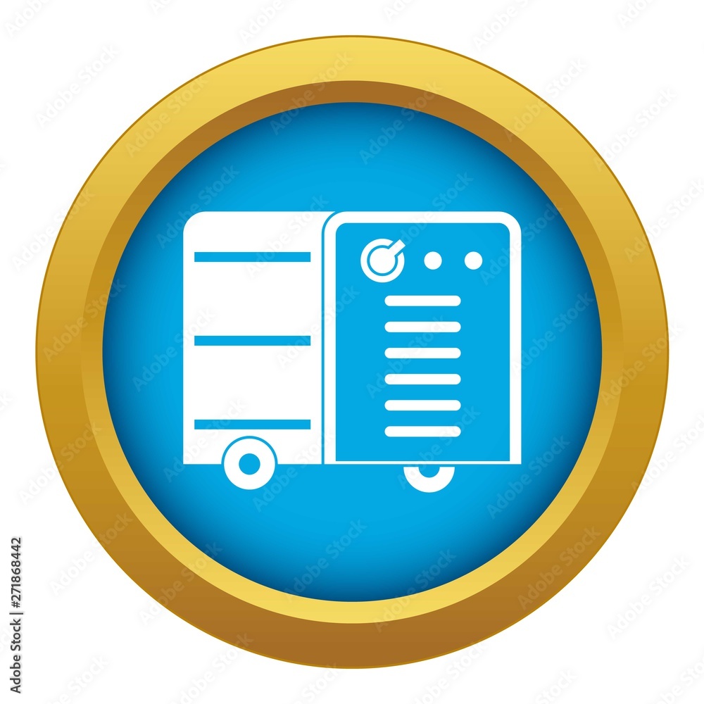 Inverter welding machine icon blue vector isolated on white background for any design Inverter welding machine icon blue vector isolated on white background for any design