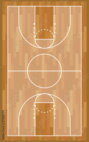 Basketball wooden court sport game