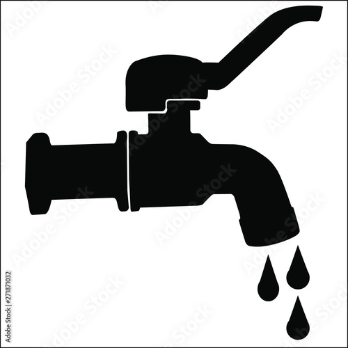 Tap - Faucet Water Silhouette Vector