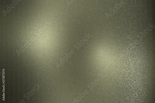 Rough dark green metallic sheet, abstract texture background
