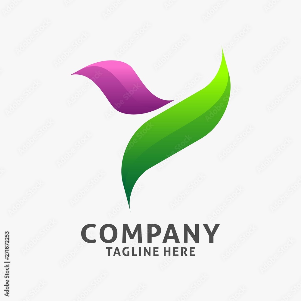 Fototapeta premium Letter Y modern logo design