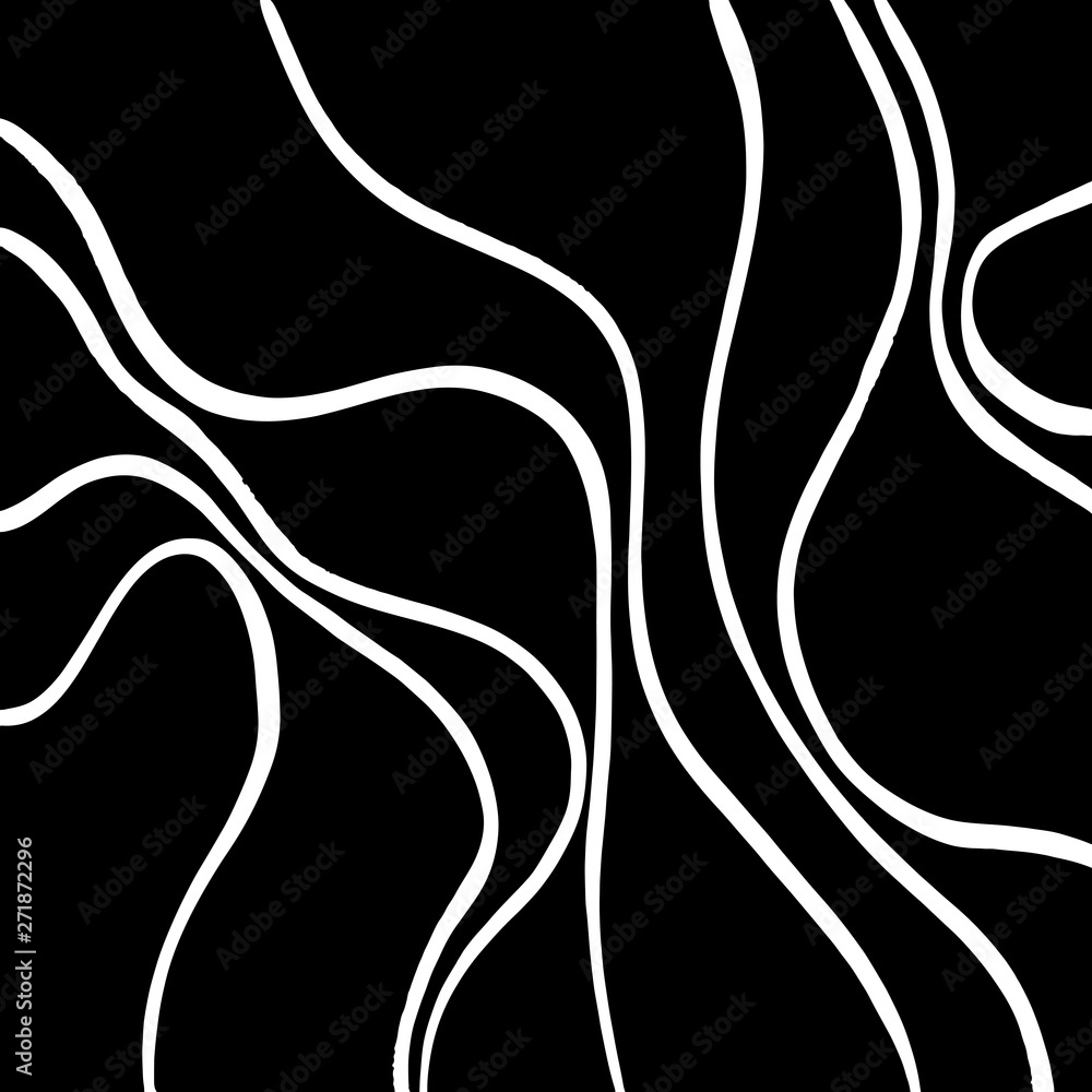 Fototapeta premium Brush grunge pattern. White and black vector.