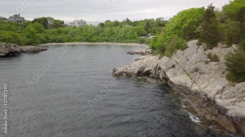 Aerial view of Wetherill State Park, Rhode Island near Jamestown photo