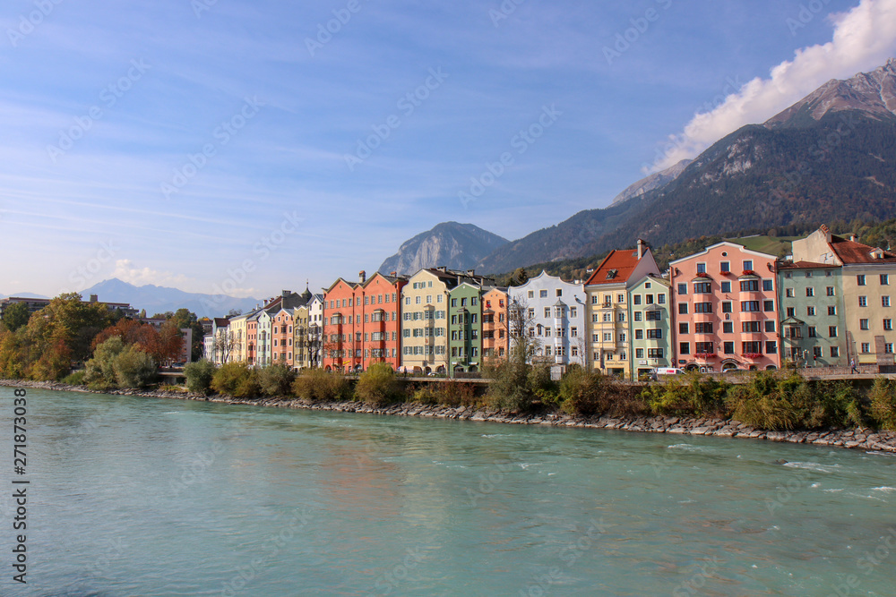  Beautiful architecture in city center of the historic city center of Innsbruck