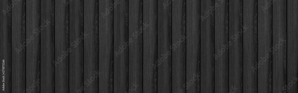 Panorama of Wood Dark seamless background and texture. Blank for design - obrazy, fototapety, plakaty 