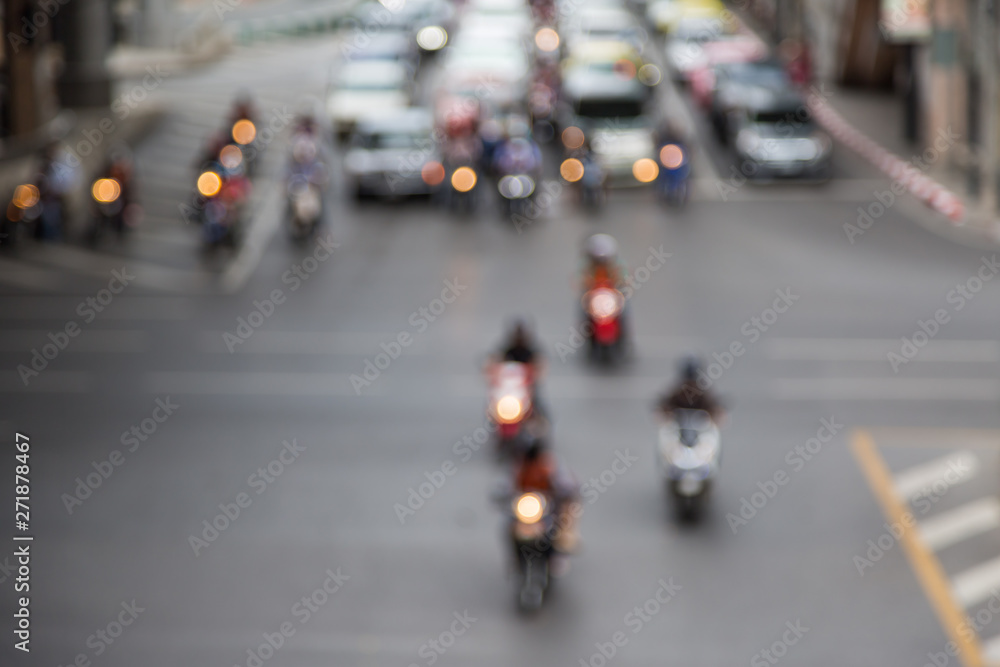 Blur of traffic jam Blur of traffic jam