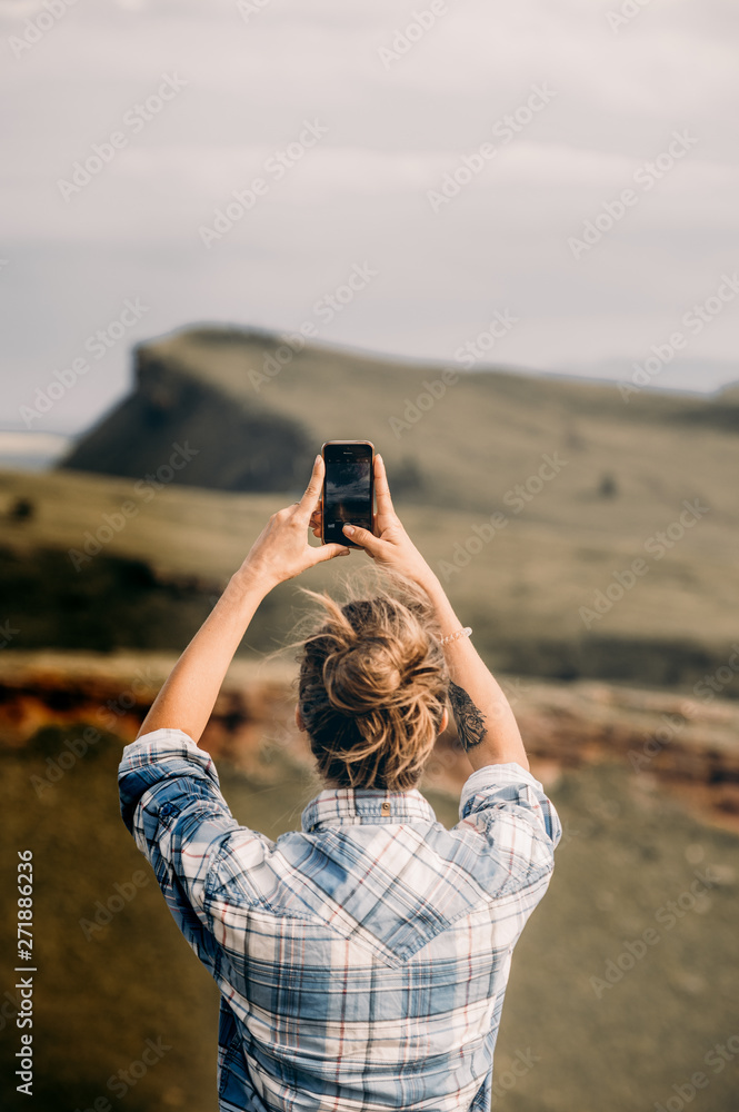 she travels in the summer in the steppes of Khakassia she travels in the summer in the steppes of Khakassia