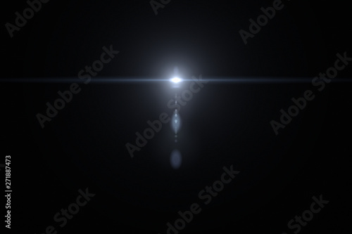 Lens flare isolated in black © Jiva Core