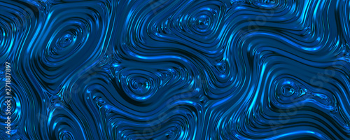 Abstract metallic blue background