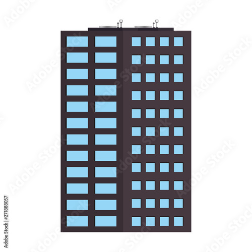 Retro videogame building pixelated cartoon