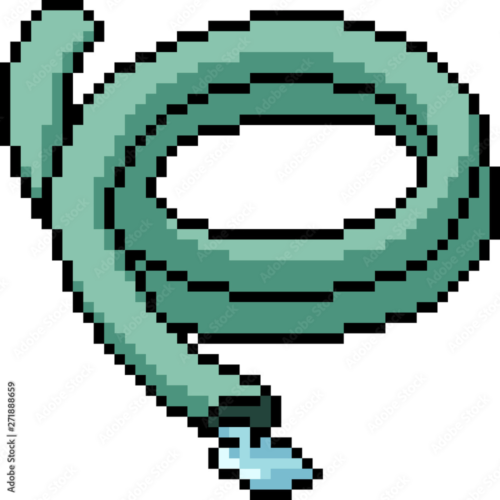 Fototapeta premium vector pixel art rubber tube