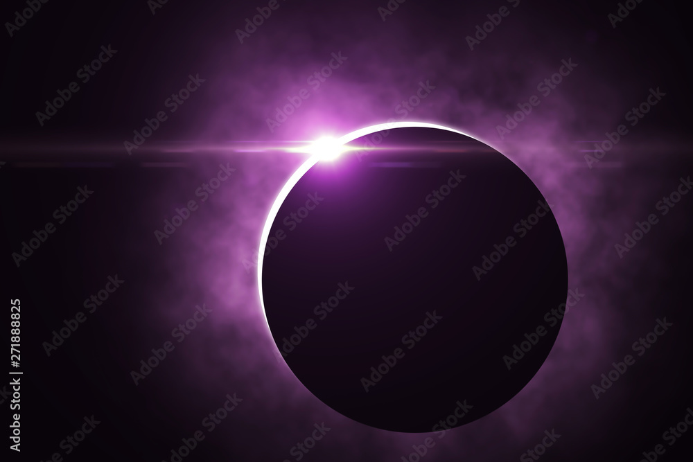 Obraz premium Beautiful solar eclipse