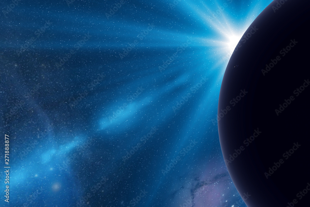 Fototapeta premium Beautiful solar eclipse